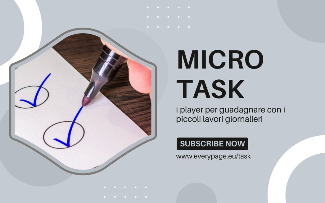 Guadagnare Online con i Micro-Task